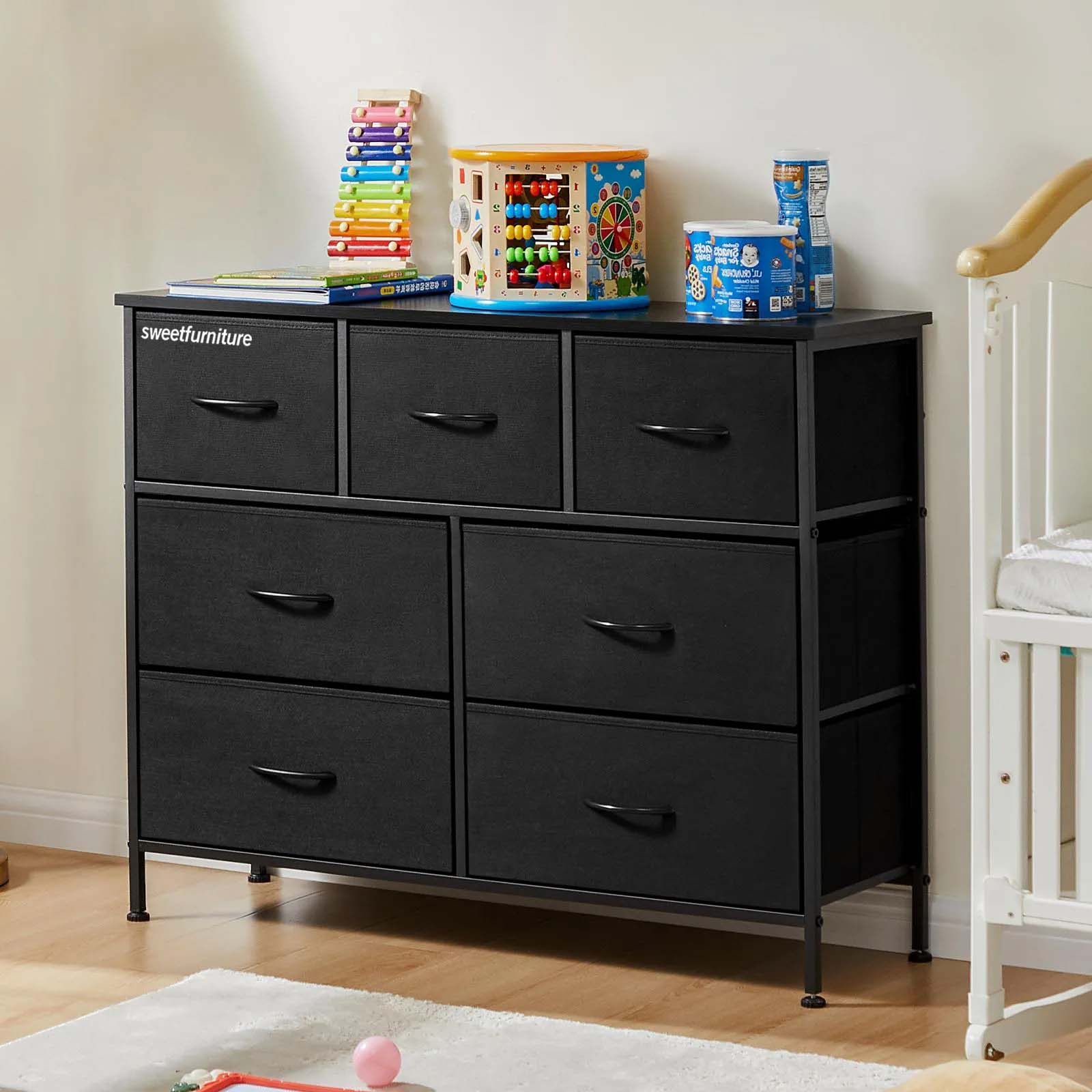 Dresser for Bedroom, Drawer Dresser Organizer Storage Drawers Fabric Storage Tower