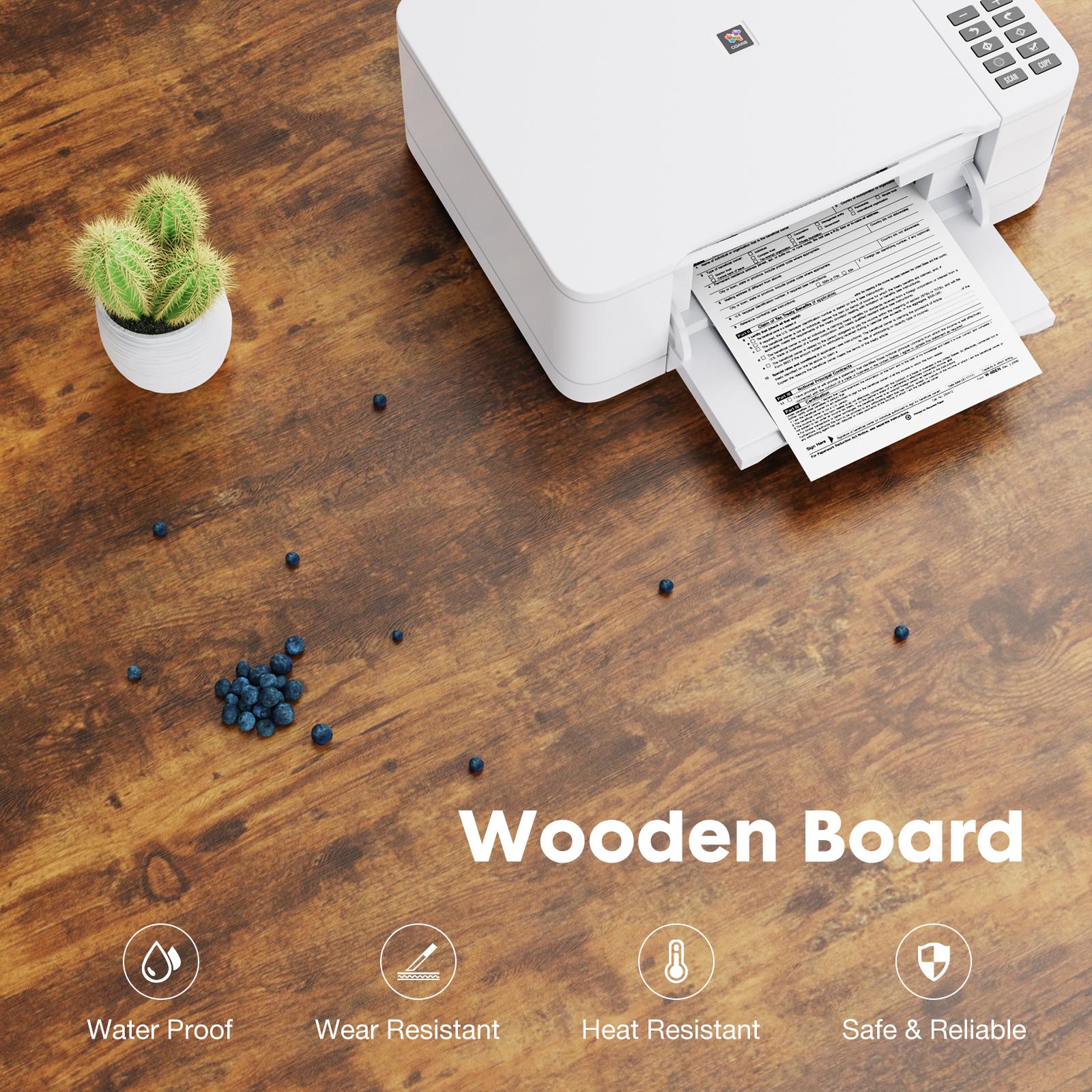 3 Drawer Filing Cabinet Wood Printer Stand with Storage Office Organize Cabinets with Wheels