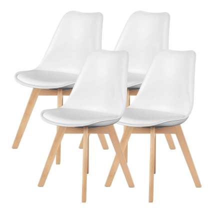 Dining Chairs Set of 4 Mid-Century Modern Dinning Chairs