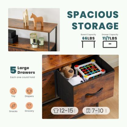 Dresser for Bedroom, Drawer Dresser Organizer Storage Drawers Fabric Storage Tower