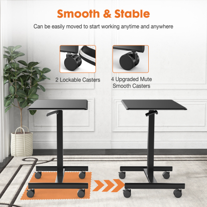 Small Standing Desk Mobile Standing Desk Adjustable Height