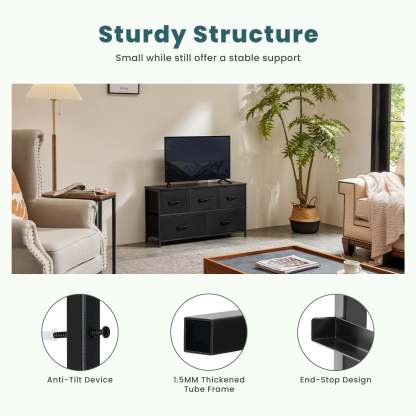 Dresser for Bedroom, Drawer Dresser Organizer Storage Drawers Fabric Storage Tower