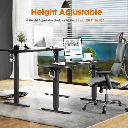 Electric Height Adjustable Standing Desk,Sit to Stand Ergonomic Computer Desk