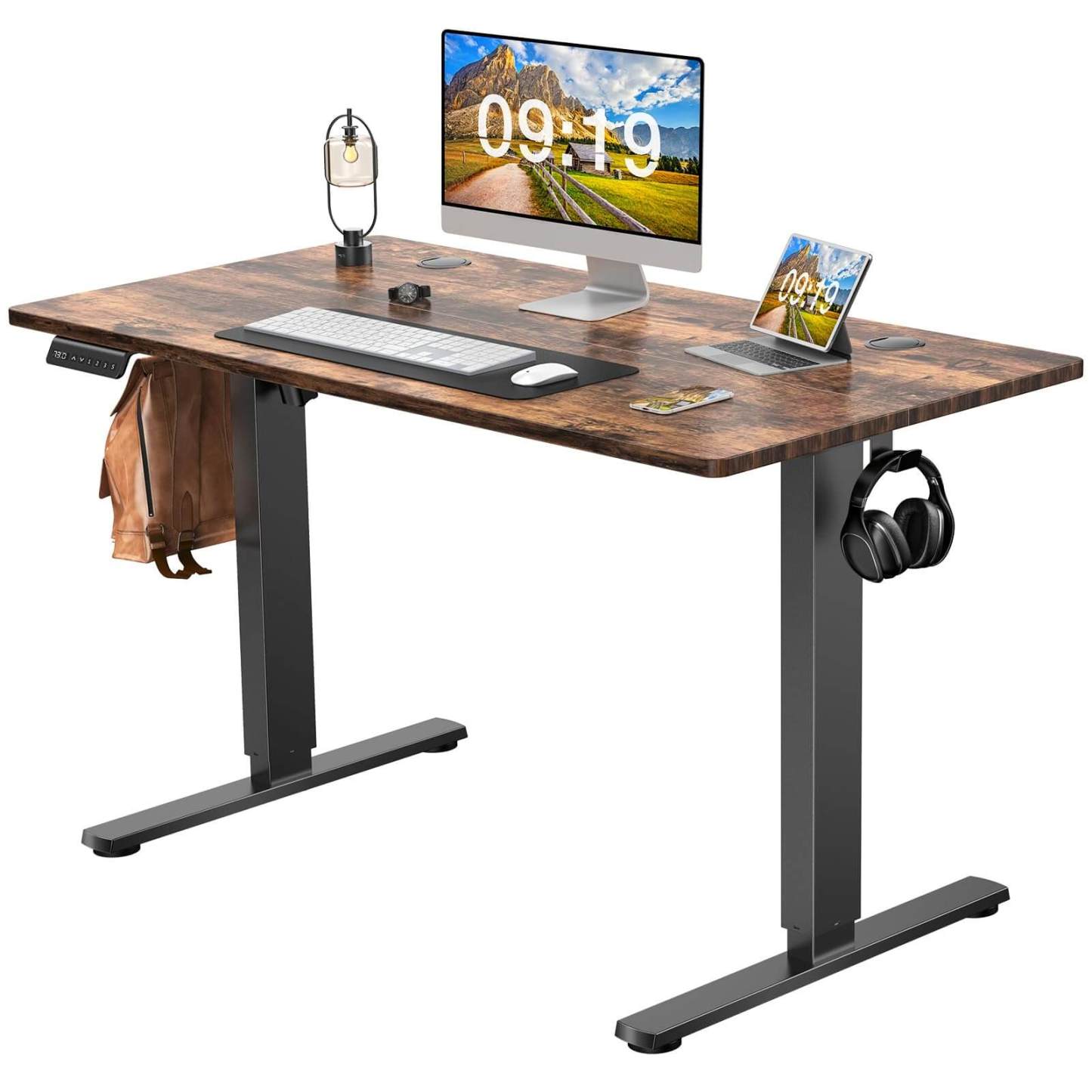 Electric Height Adjustable Standing Desk,Sit to Stand Ergonomic Computer Desk