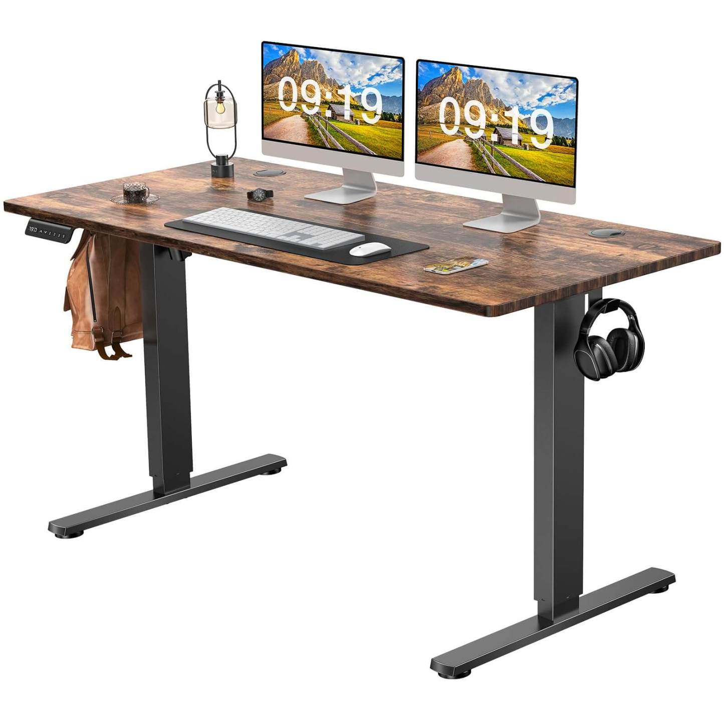 Electric Height Adjustable Standing Desk,Sit to Stand Ergonomic Computer Desk