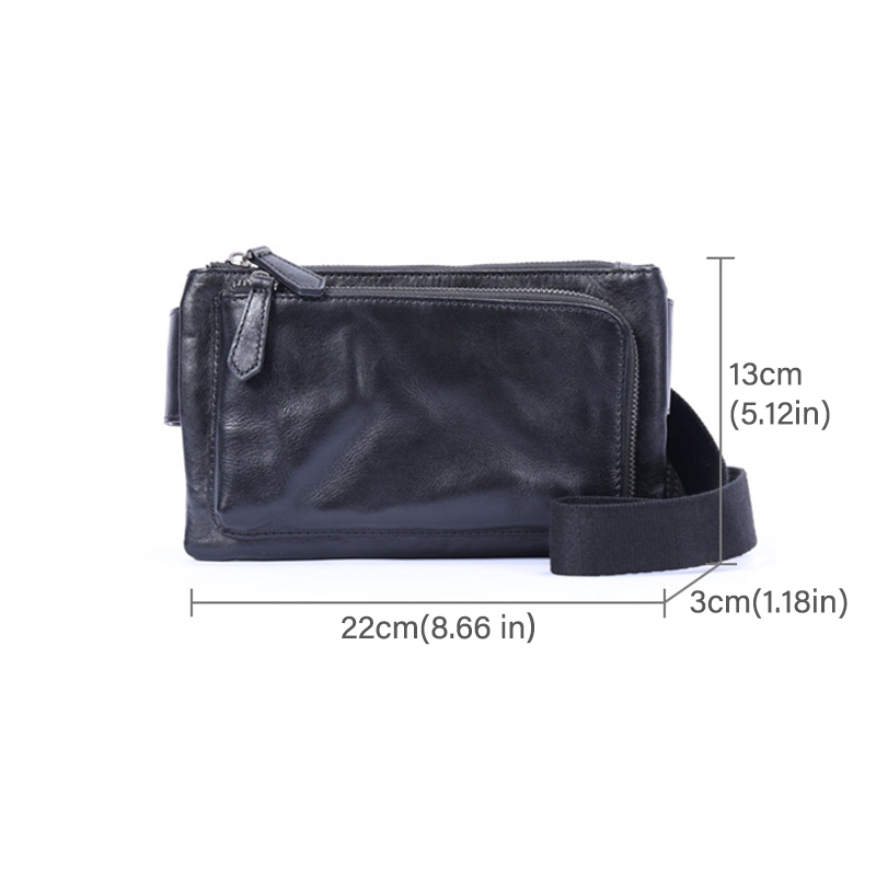 Vintage Genuine Leather Chest Bag LB07