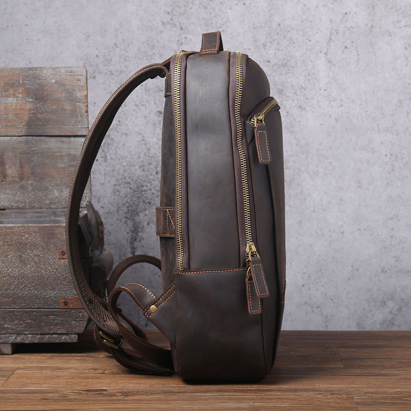 Vintage-Rucksack aus echtem Leder BP01