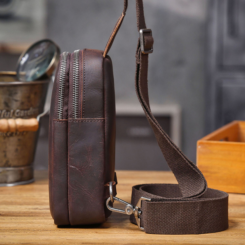 Vintage Genuine Leather Chest Bag LB08