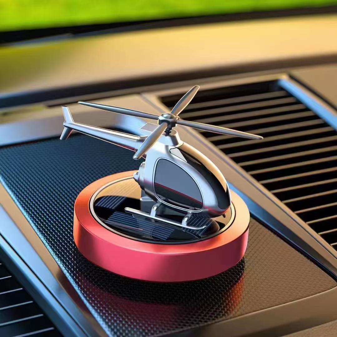 Luxuriöser rotierender Solarhubschrauber Autoschmuck