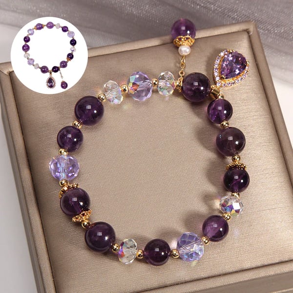 Amethyst Wassertropfen Armband