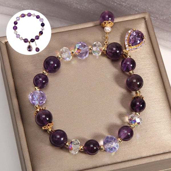 Amethyst Wassertropfen Armband