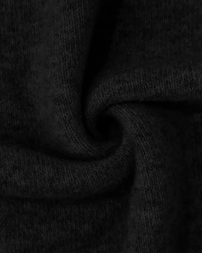 Pullover mit hohem Kragen und Kontrastmuster