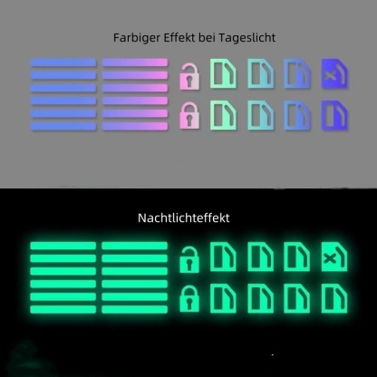 Auto Fensterheber Schalter Leuchtaufkleber