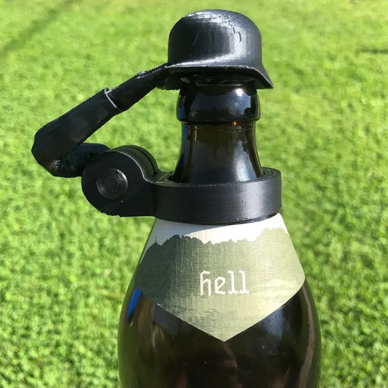 Soldaat Bierfles Helm