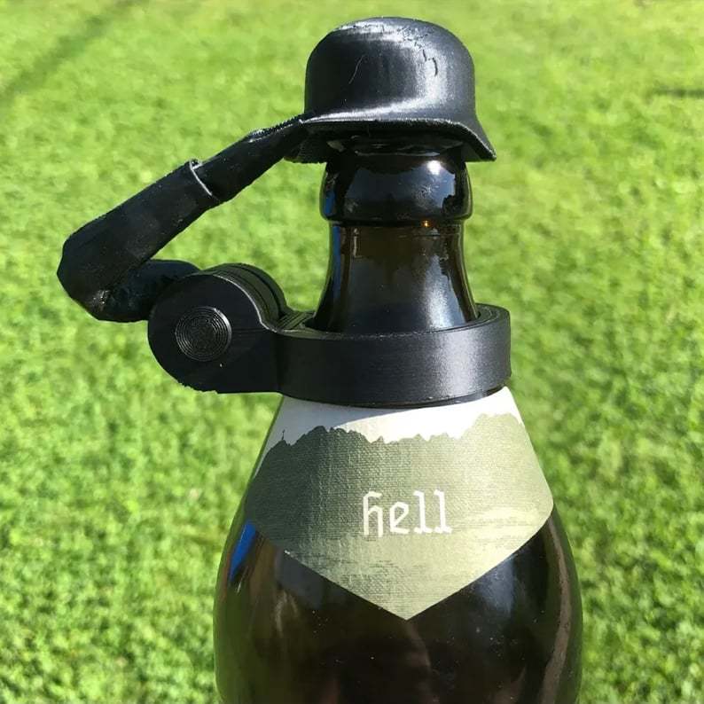 Soldaat Bierfles Helm