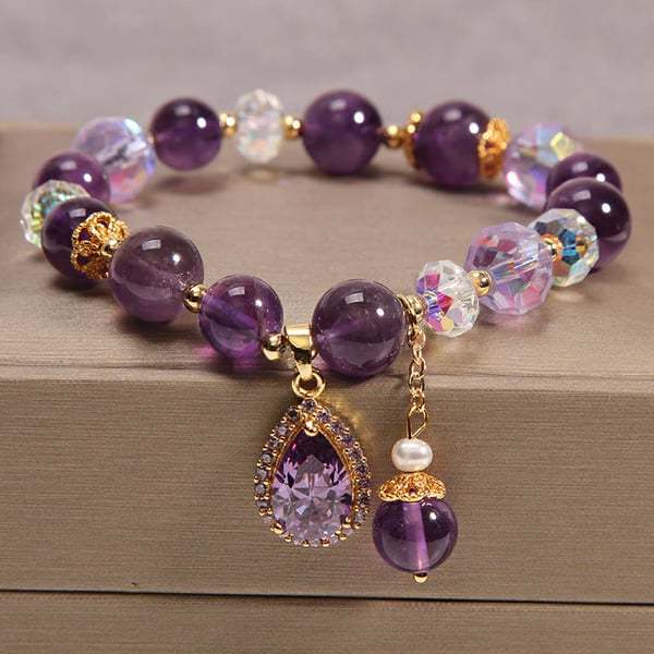 Amethyst Wassertropfen Armband