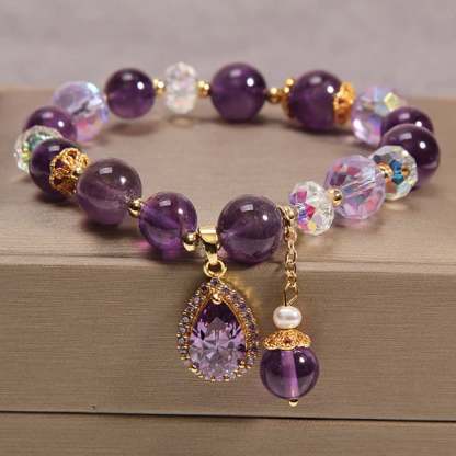 Amethyst Wassertropfen Armband