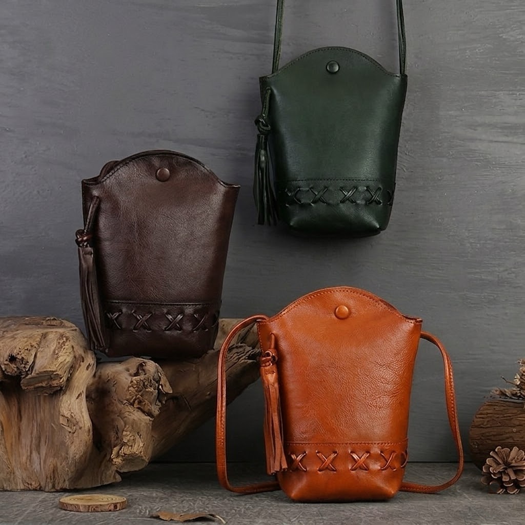 Women's Vintage Genuine Leather Crossbody Bag WLB01