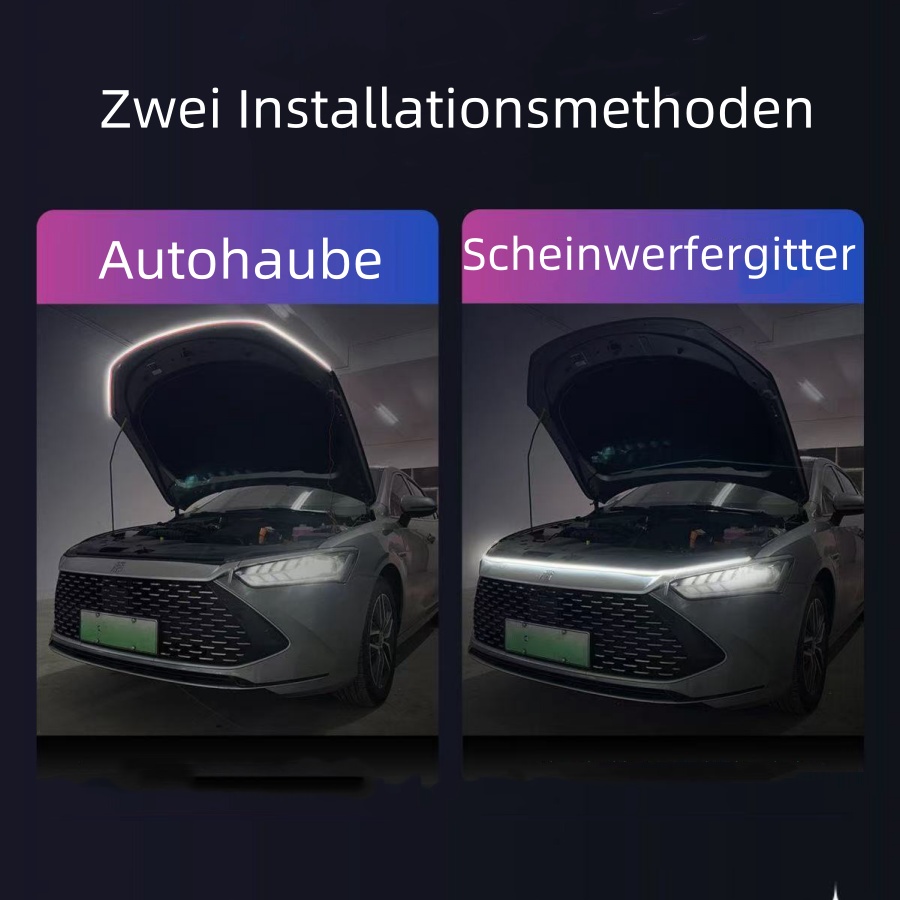 Zweifarbig Dynamisches Streamer-Dekorationslicht mit Lenkmodus