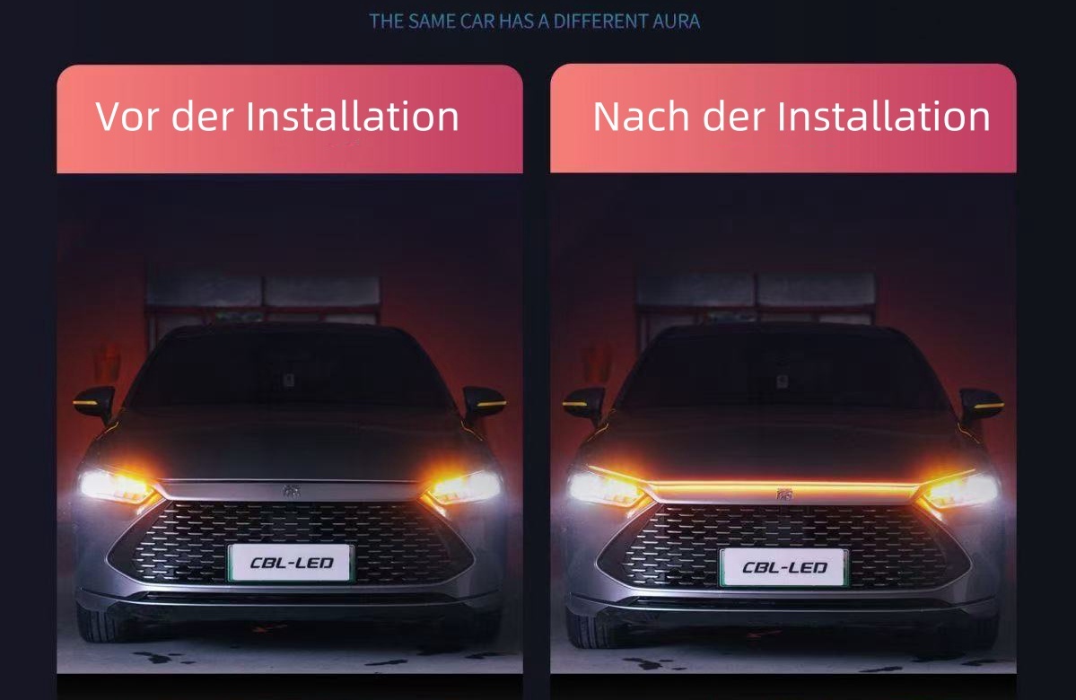 Zweifarbig Dynamisches Streamer-Dekorationslicht mit Lenkmodus