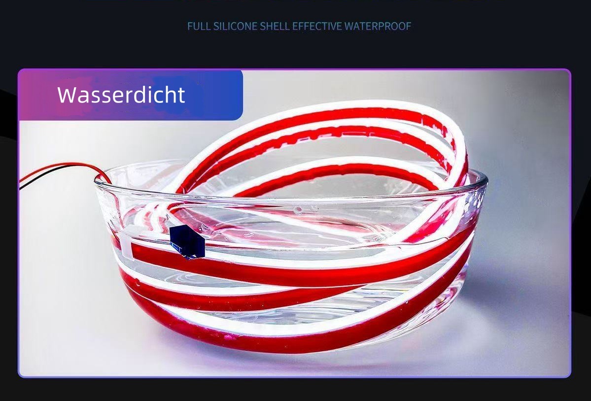 Zweifarbig Dynamisches Streamer-Dekorationslicht mit Lenkmodus