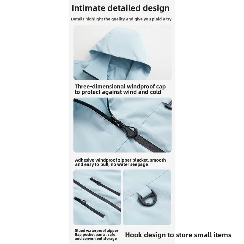 WeatherMaster Elite-Jacke – Wind- & Wasserdicht, Ideal für Outdoor & Pendler & Atmungsaktiv 🌧️