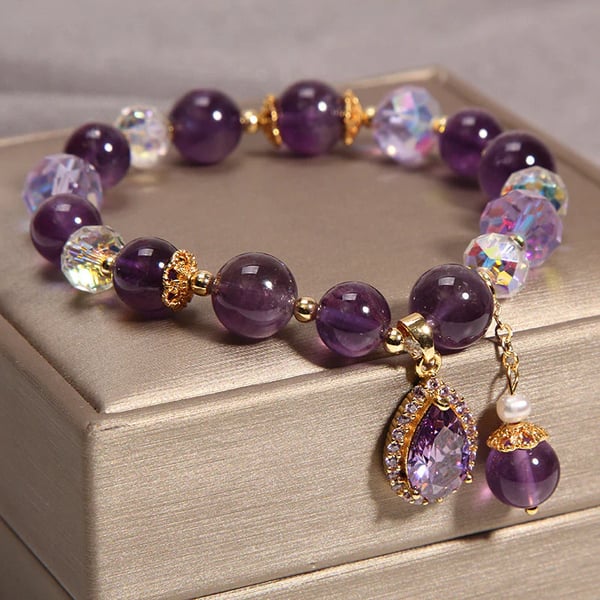 Amethyst Wassertropfen Armband