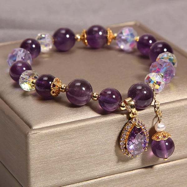 Amethyst Wassertropfen Armband