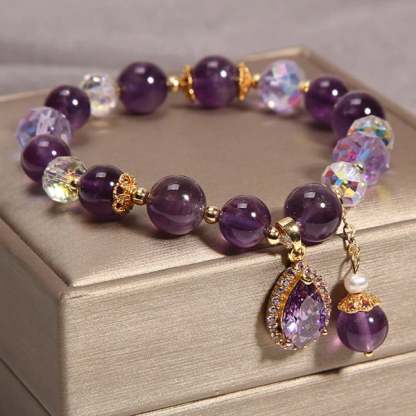 Amethyst Wassertropfen Armband