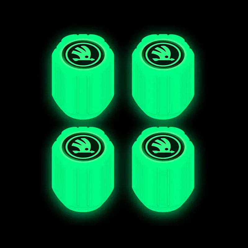 Fluoreszierende Reifenventilkappe