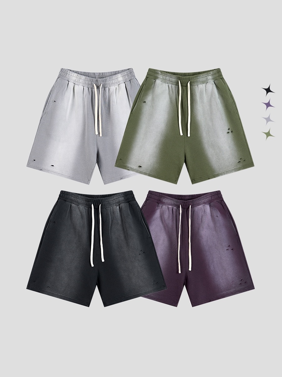 Lässige Shorts mit Used-Look-Graffiti-Print