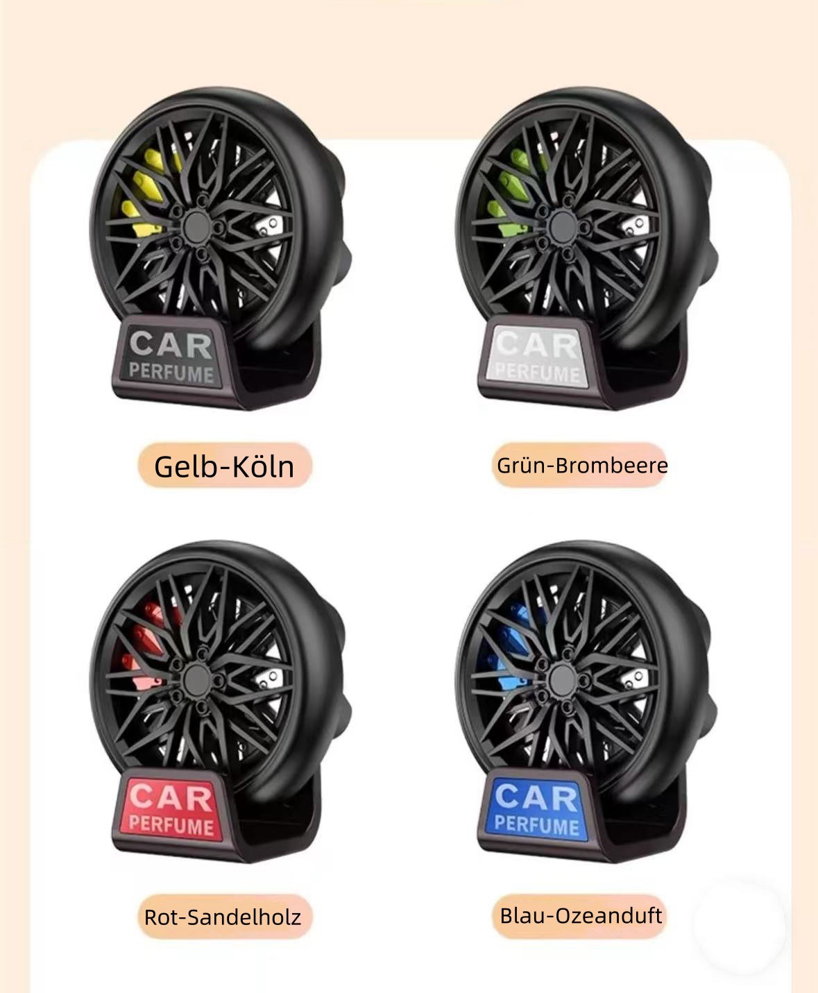 Auto-Luftauslass-Aromatherapie-Radnabendesign