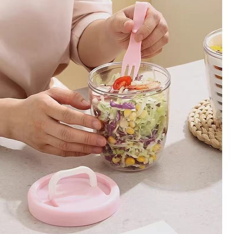 Tragbarer Obstbecher mit Abfluss
