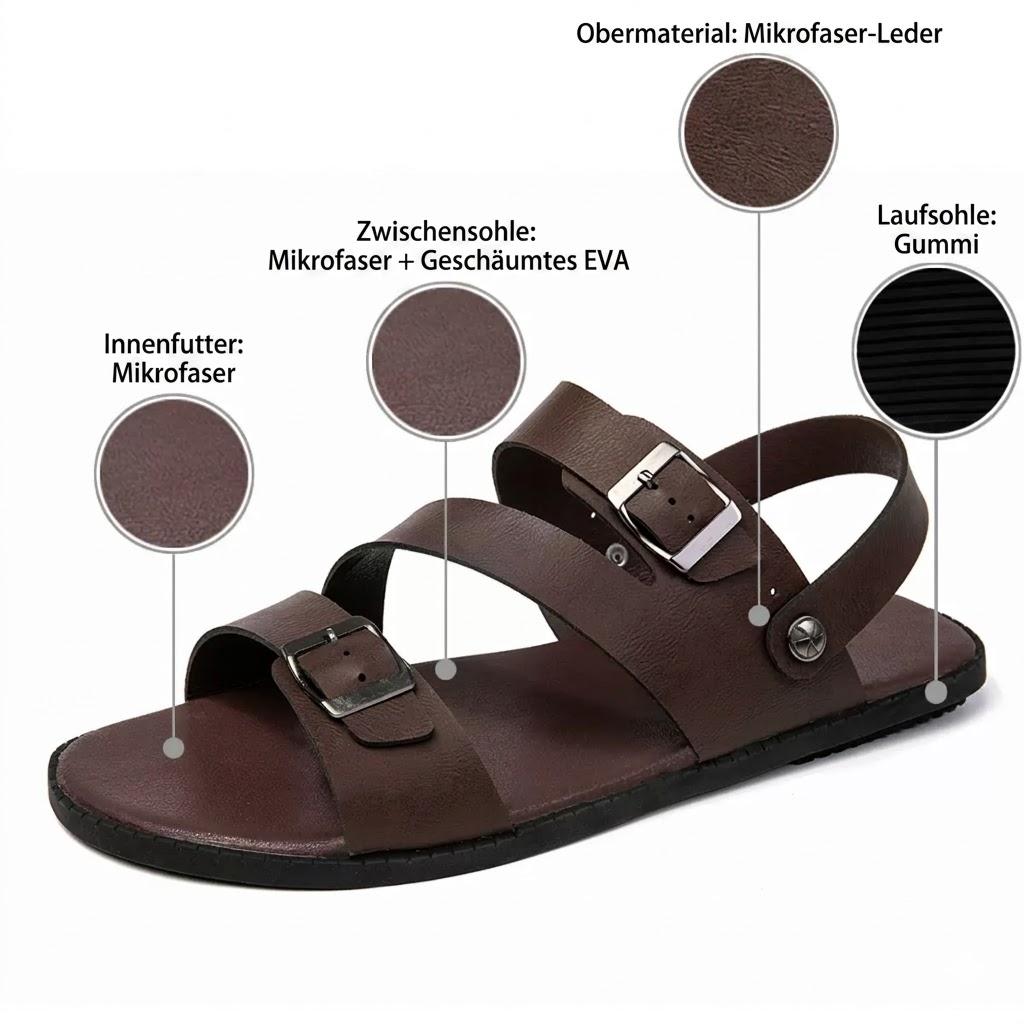 Herren-Sandalen mit weicher Sohle