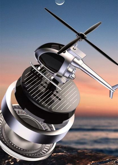 Luxuriöser rotierender Solarhubschrauber Autoschmuck
