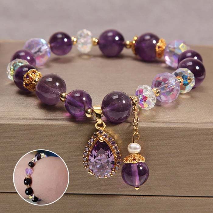 Amethyst Wassertropfen Armband
