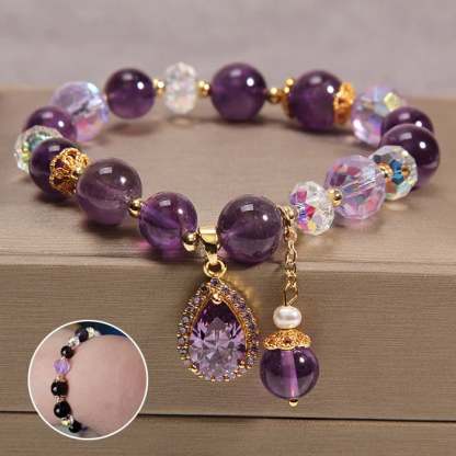 Amethyst Wassertropfen Armband