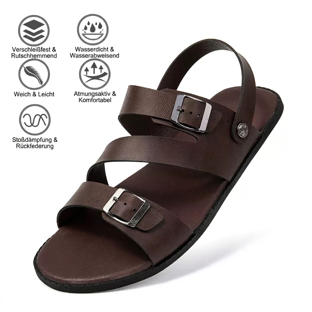 Herren-Sandalen mit weicher Sohle