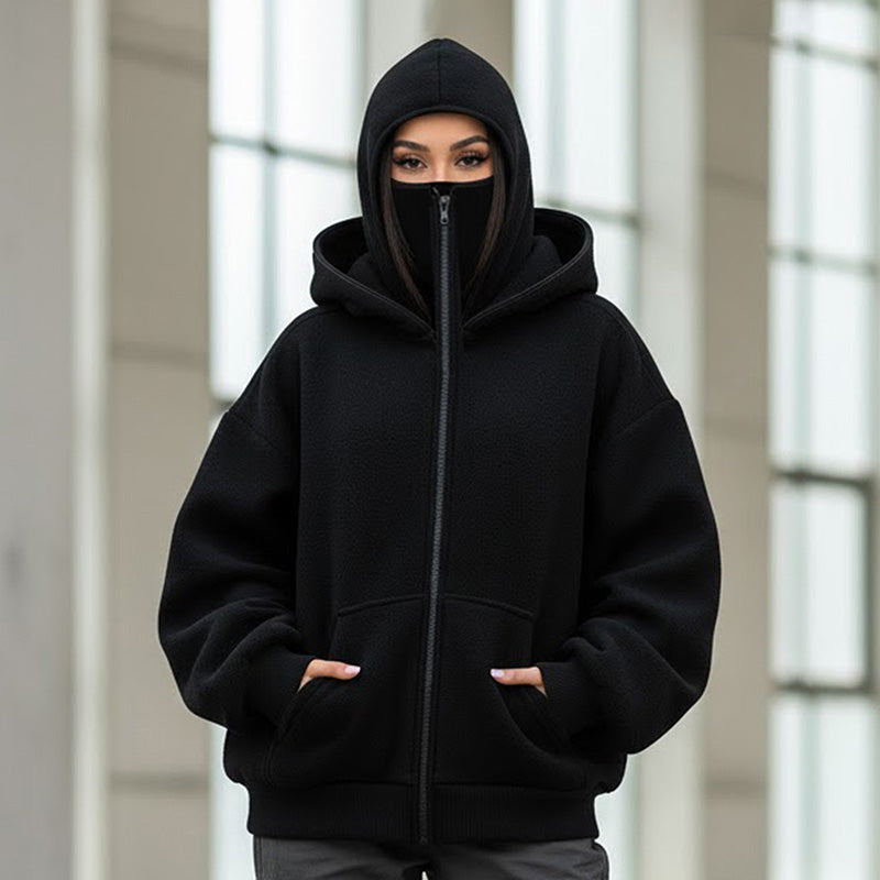 🎁 Heiße Aktion: 50 % Rabatt 🔥 Ninja Zip-Up Hoodie für Herren & Damen – Rundumschutz