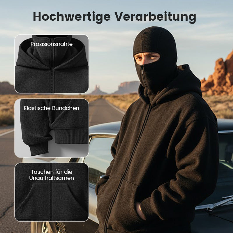 🎁 Heiße Aktion: 50 % Rabatt 🔥 Ninja Zip-Up Hoodie für Herren & Damen – Rundumschutz
