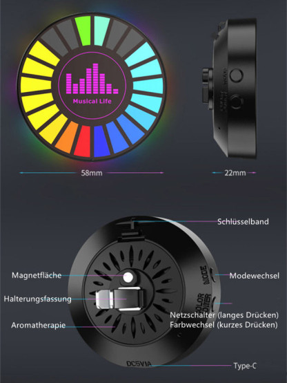 Car-Audio-Rhythmus-Umgebungslicht