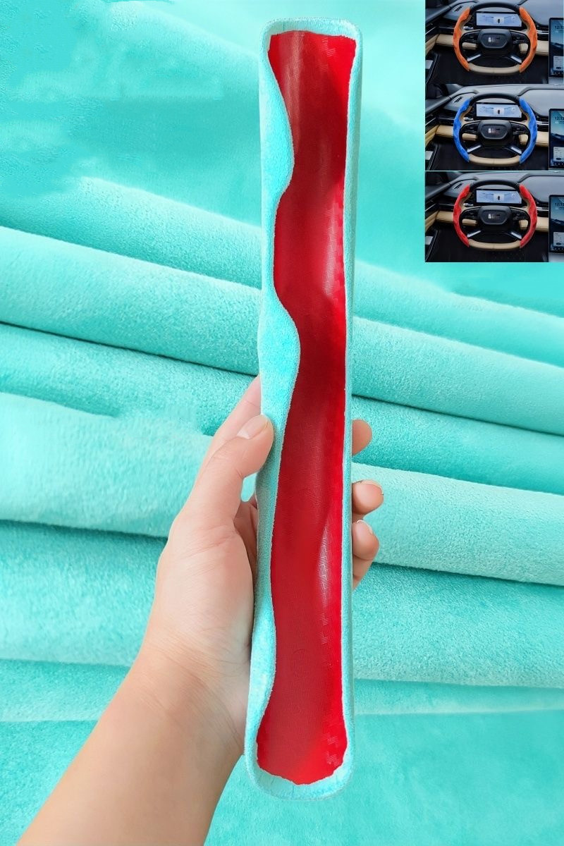 Luxuriöser Speziell geformter Lenkradbezug aus Wildleder