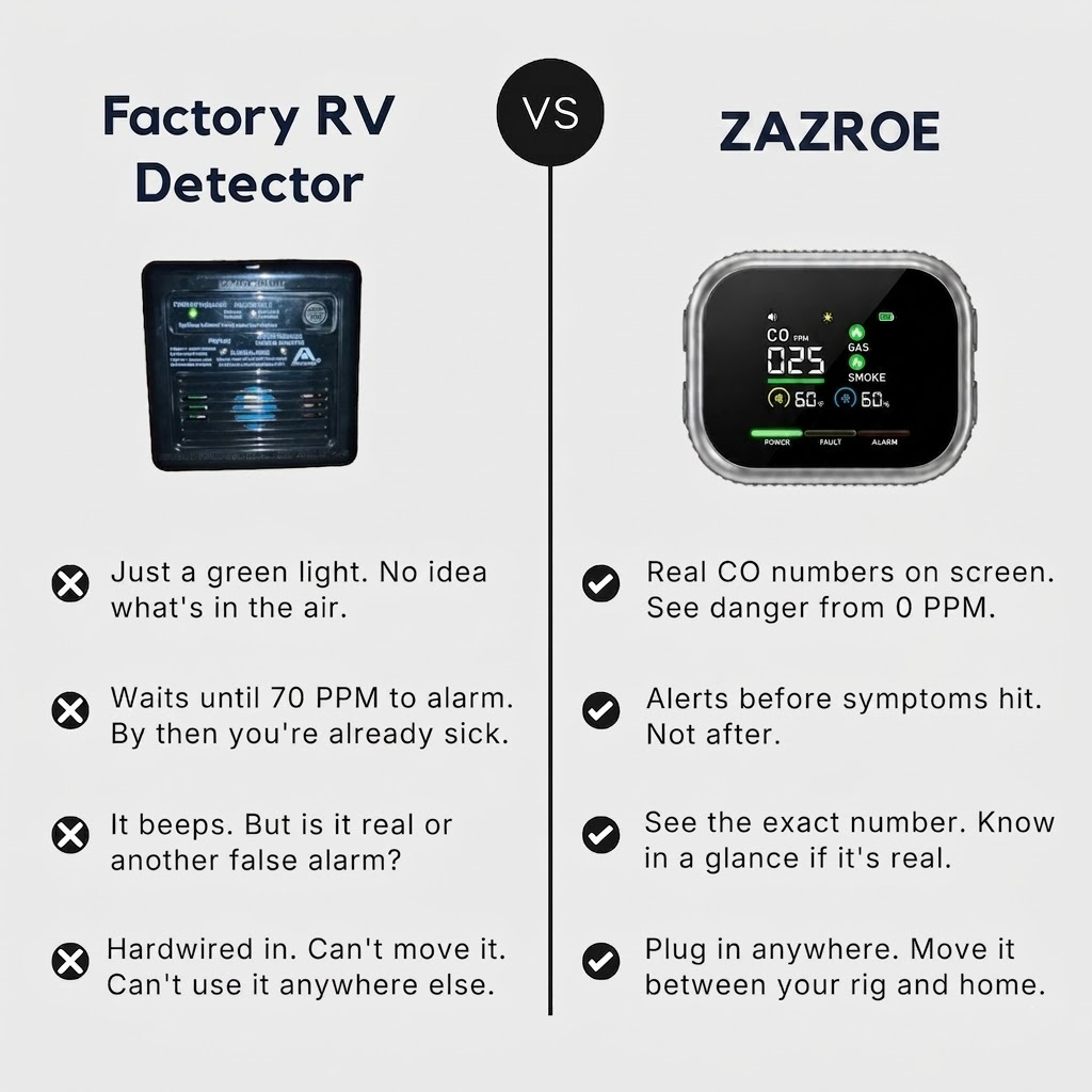 ZAZROE™ 6 In 1 CO Detector