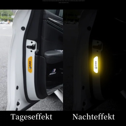 Auto reflektierende Aufkleber Antikollisionsstreifen LOGO【4 Stück】