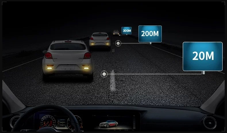 Auto reflektierende Aufkleber Antikollisionsstreifen LOGO【4 Stück】