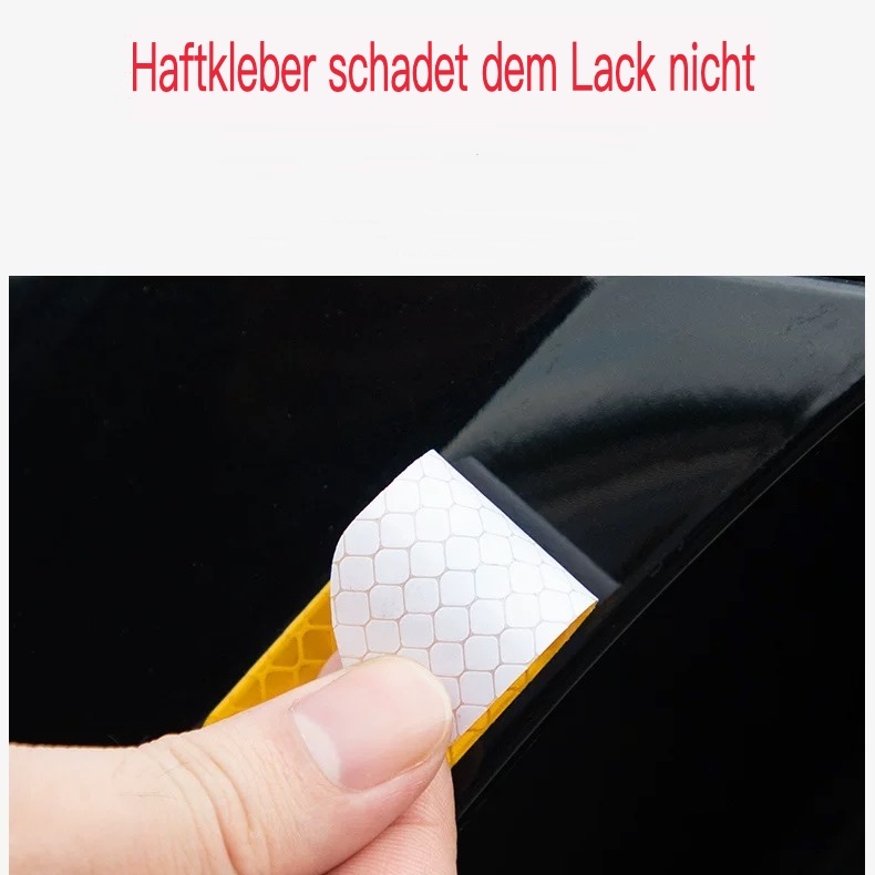 Auto reflektierende Aufkleber Antikollisionsstreifen LOGO【4 Stück】