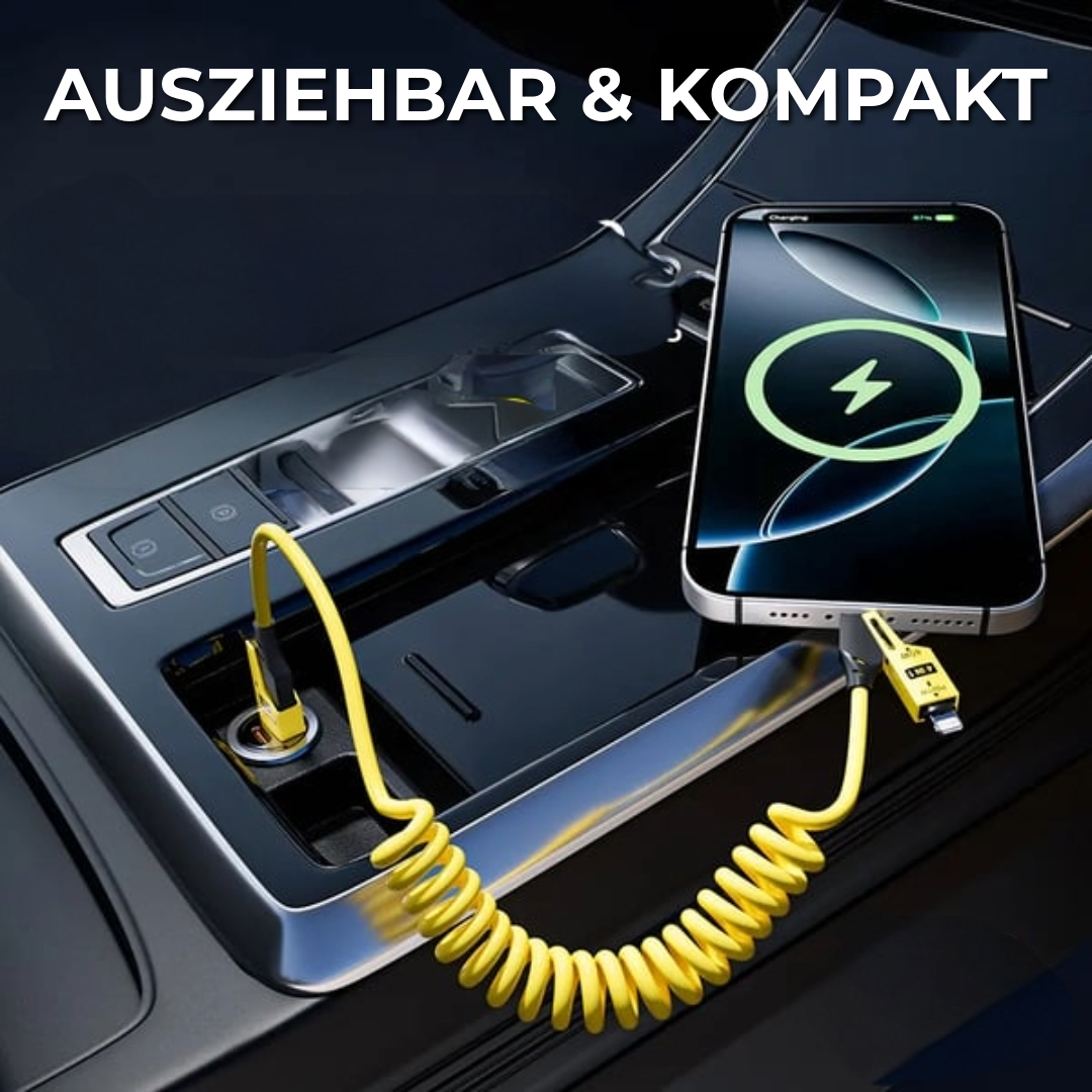 4-in-1 Ausziehbares Ladekabel | 150cm