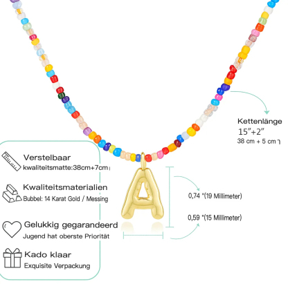 Buchstabenkette mit Farben – Einzigartig und Trendy