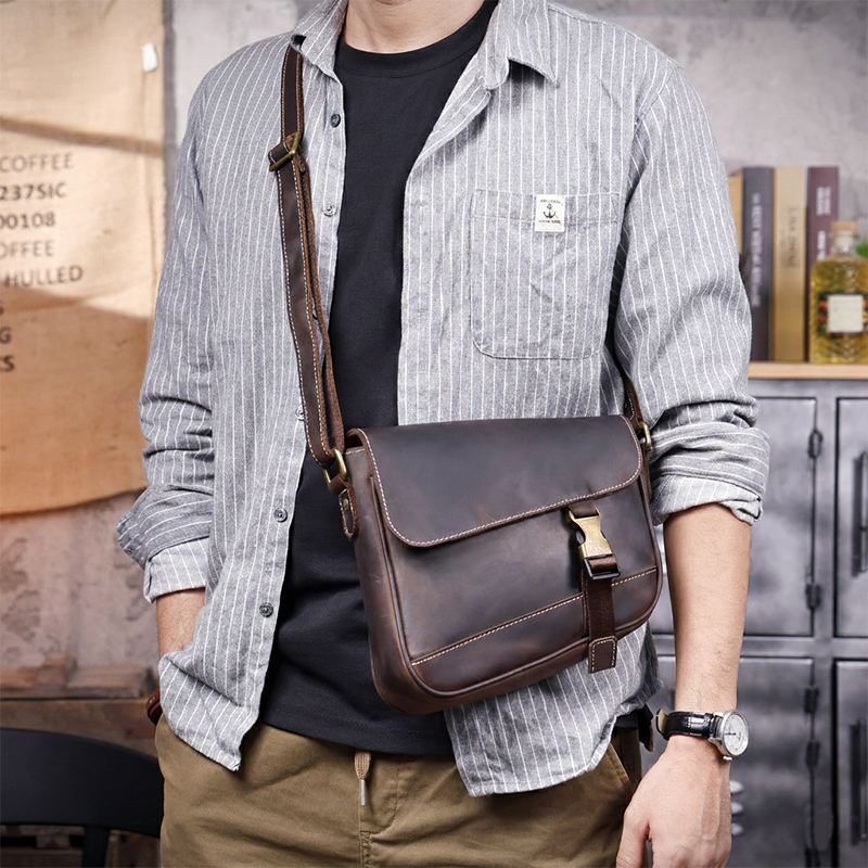 Genuine Leather Vintage Messenger Bag LB16