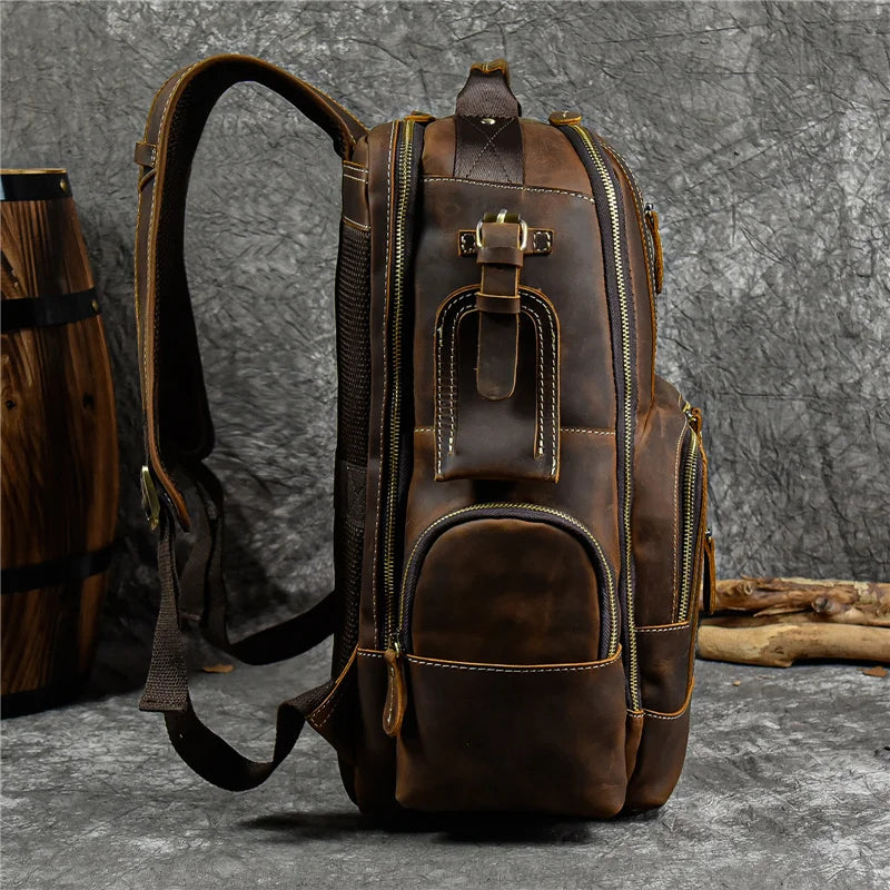 Vintage Reiserucksack aus Rindsleder BP04
